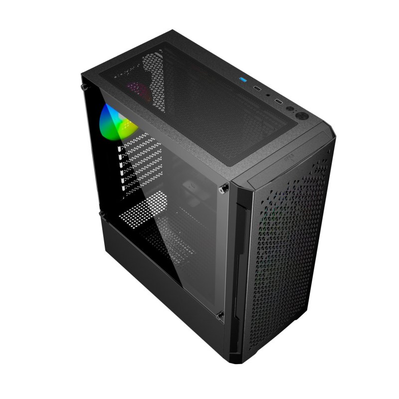Gembird CCC-FC-400X Gaming ARGB computer case Fornax 400X black