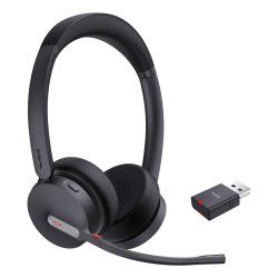 Yealink WH64 Hybrid Dual UC Headset Wireless Head-band Office/Call center Micro-USB Bluetooth Black