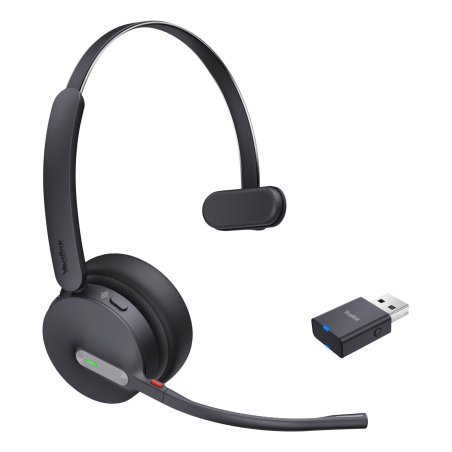Yealink WH64 Hybrid Mono UC Headset Wireless Head-band Office/Call center Micro-USB Bluetooth Black