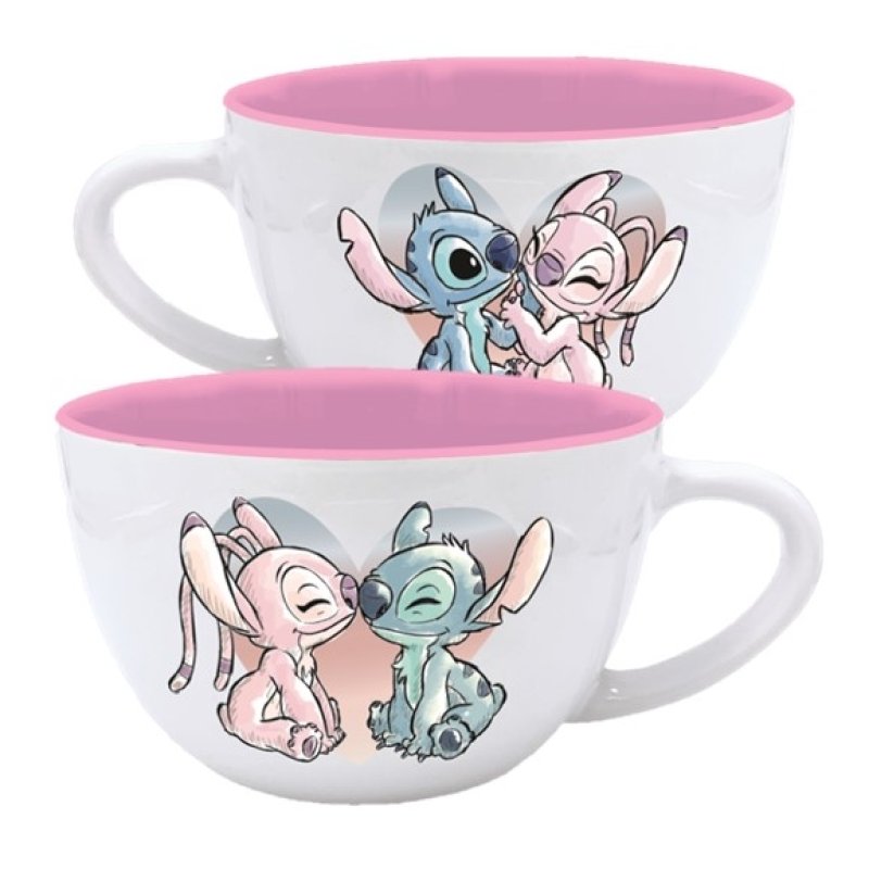 MUG JUMBO STITCH ET ANGEL 740ML