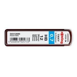 ROTRING Feinmine Dose Feinminen 12 Stück 0.7 HB