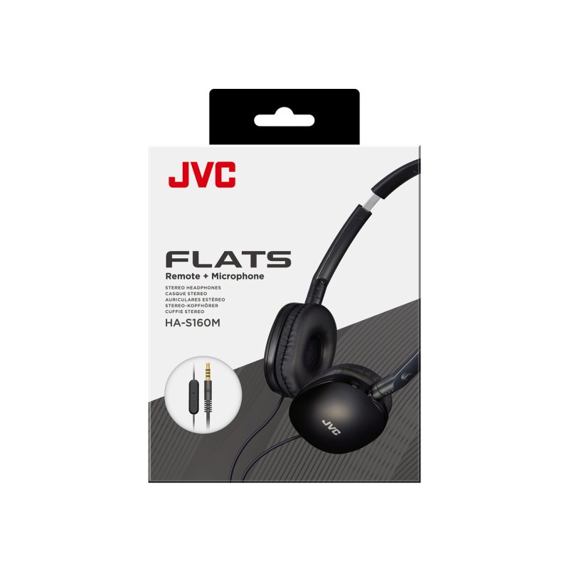 JVC HA-S160M Headset Wired Head-band Calls/Music Black