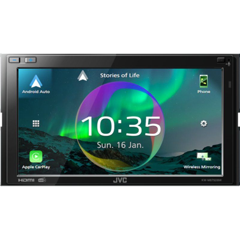 JVC KW-M875DBW récepteur multimédia de voiture Noir Wifi 180 W Bluetooth