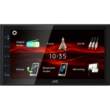 JVC KW-M180DBT car media receiver Black 180 W Bluetooth