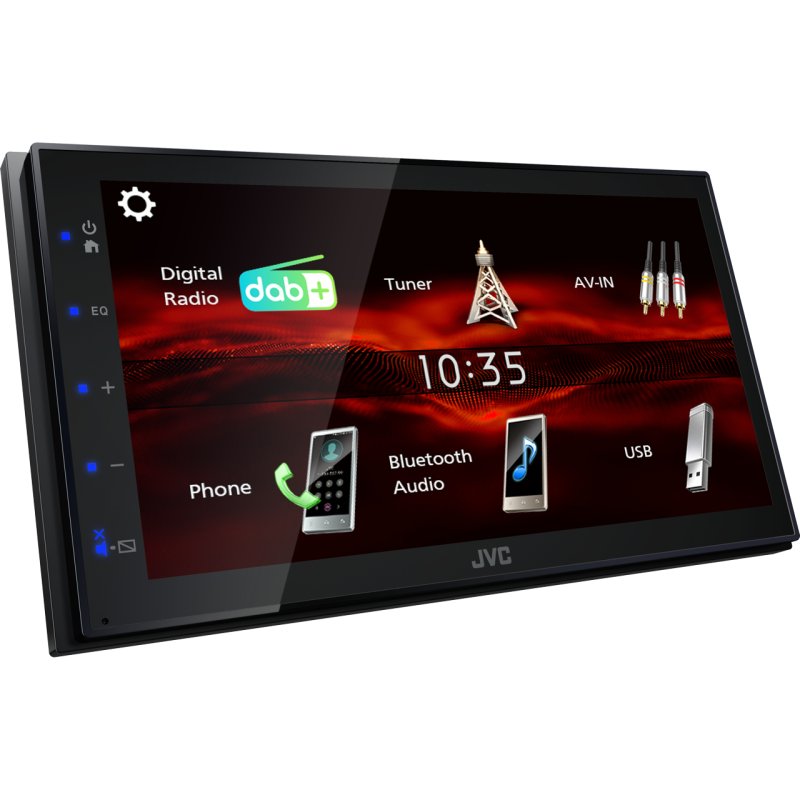 JVC KW-M180DBT car media receiver Black 180 W Bluetooth
