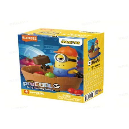 Minions figurine Plastic Model Kit Blokees PreCool Jelly Factory Series 1 03 Stuart the Jelly maker