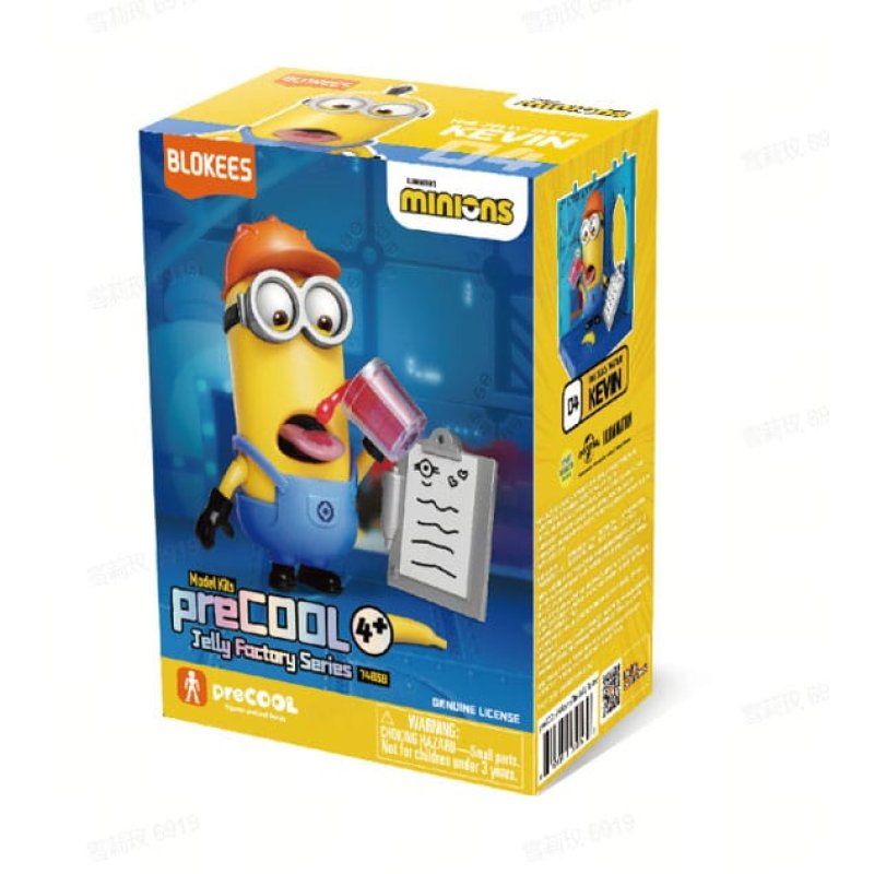 Minions figurine Plastic Model Kit Blokees PreCool Jelly Factory Series 1 04 Kevin the Jelly Taster