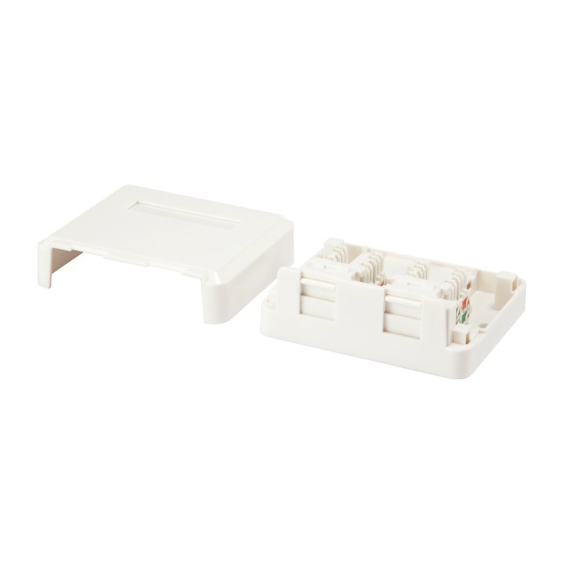 Equip 2-Port Keystone Jack Surface Mount Box