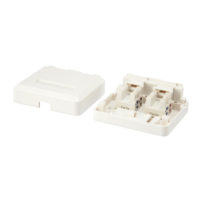 Equip 2-Port Keystone Jack Surface Mount Box