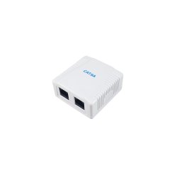 Equip Aufputzdose Cat6A 2-Port 2x RJ45 UTP