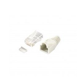 Equip 121175 connecteur de fils RJ-45 Transparent, Blanc