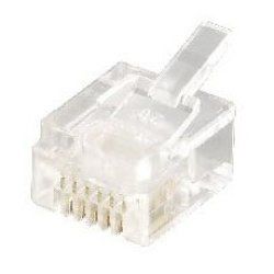 Equip 121131 connecteur de fils RJ-12 (6P6C) Transparent
