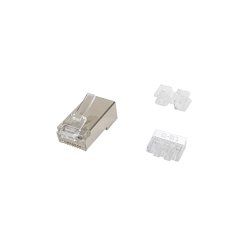 Equip 121147 connecteur de fils RJ-45 Acier satin, Transparent