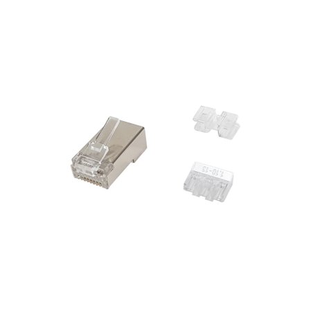 Equip 121147 connecteur de fils RJ-45 Acier satin, Transparent