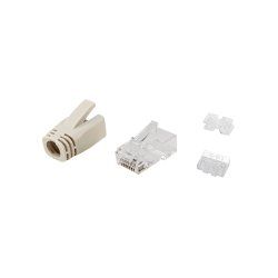Equip 121176 connecteur de fils RJ-45 Transparent, Blanc