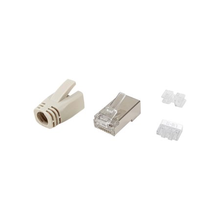 Equip 121182 connecteur de fils RJ-45 Acier inoxydable, Transparent, Blanc