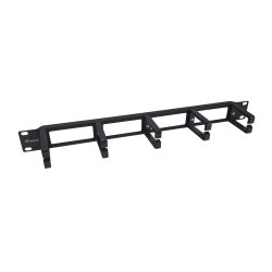 Equip 19" Rack Mount Cable Management Panel, Black