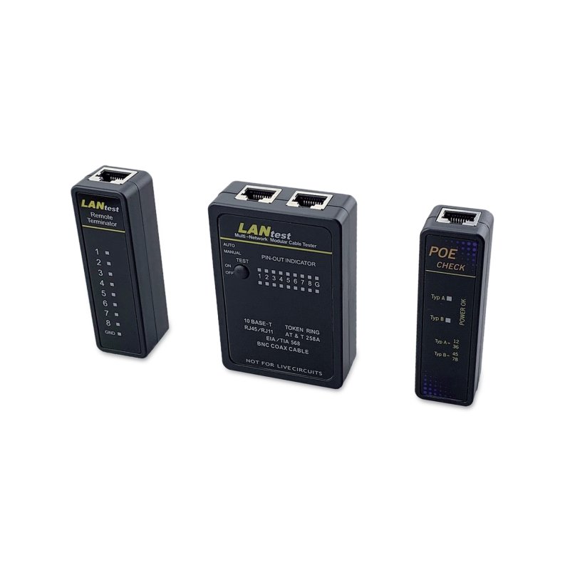 Equip Network Cable Tester, RJ45, BNC, PoE