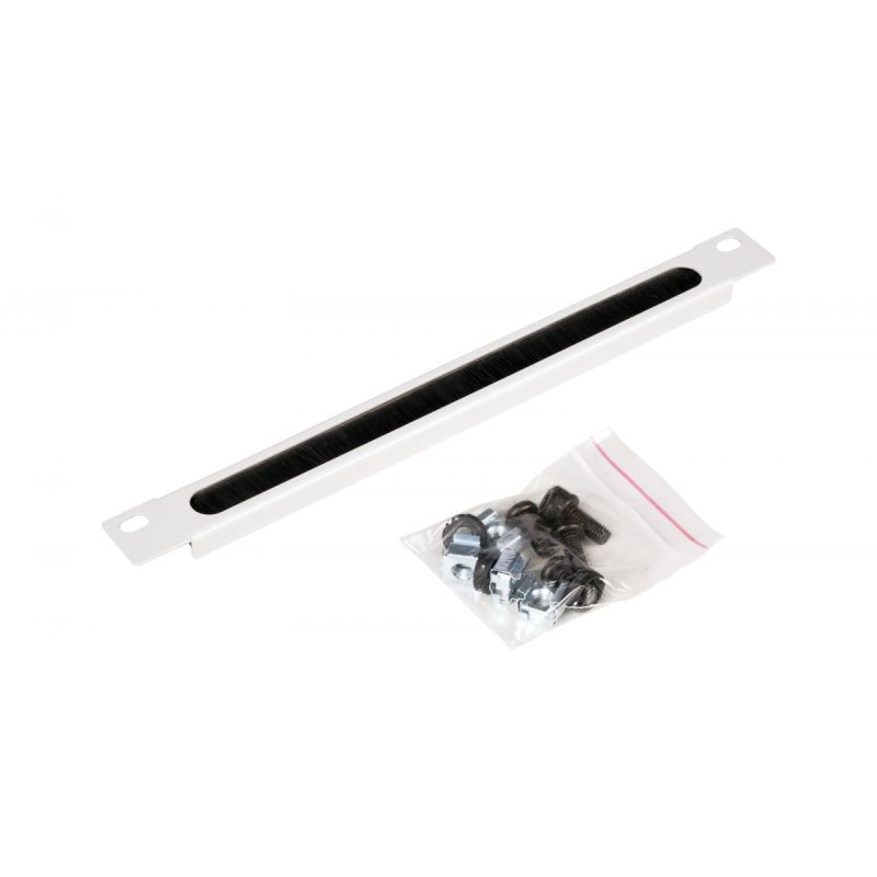 Equip 10" Kabeldurchführung mit Bürsteneinsatz. 1U grau