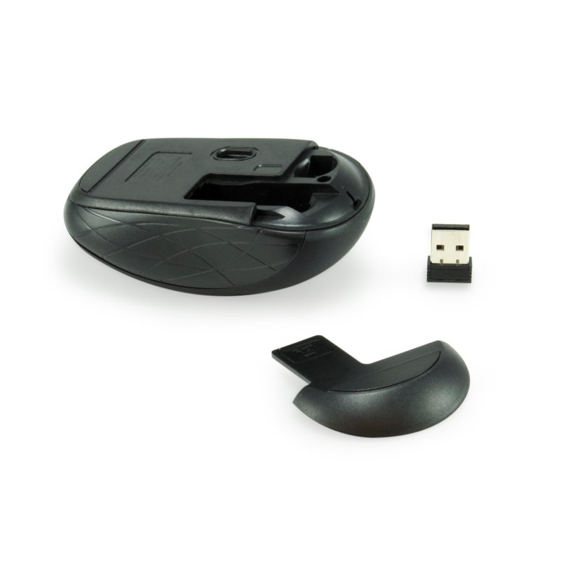 Equip Optische Maus kabellos USB Mini R L grau