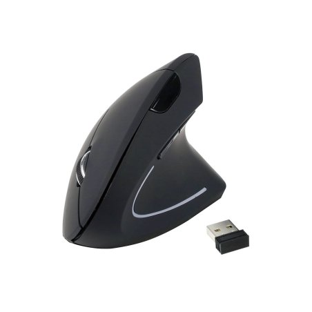 Equip Optische Ergonomic Maus kabellos USB Rechtshänder sw