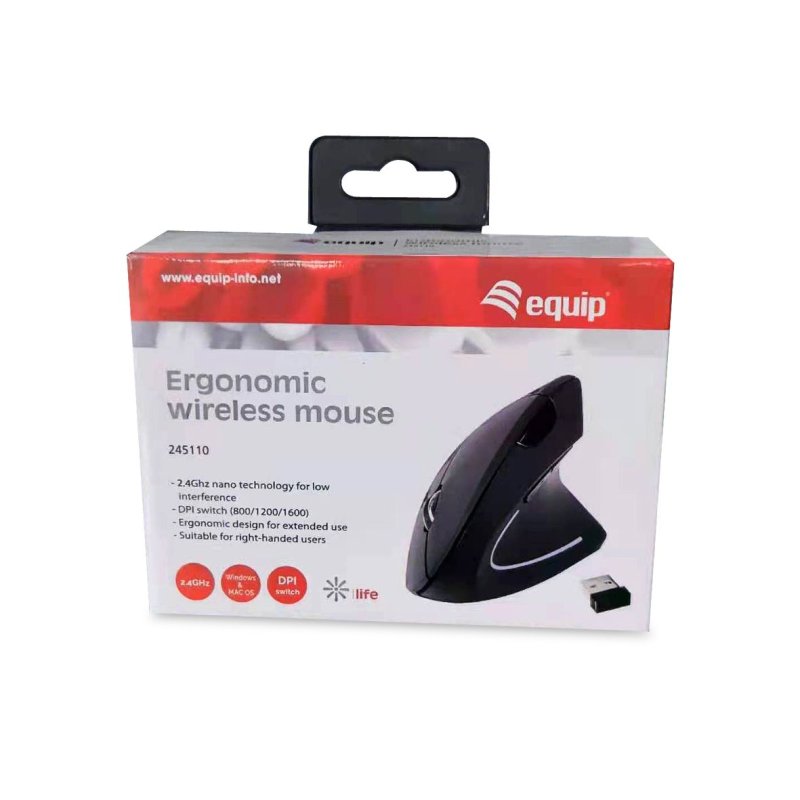 Equip 245110 souris Droitier RF sans fil Optique 1600 DPI