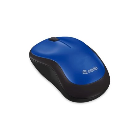 Equip Optische Maus kabellos USB Komfort R L blau