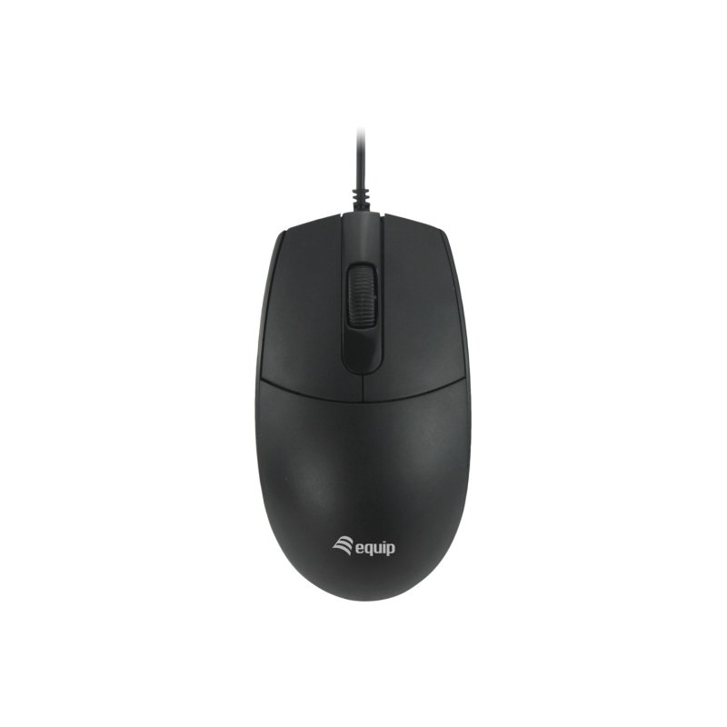 Equip Optische Maus USB-A Silent Rechts-Linkshänder 1.5m sw
