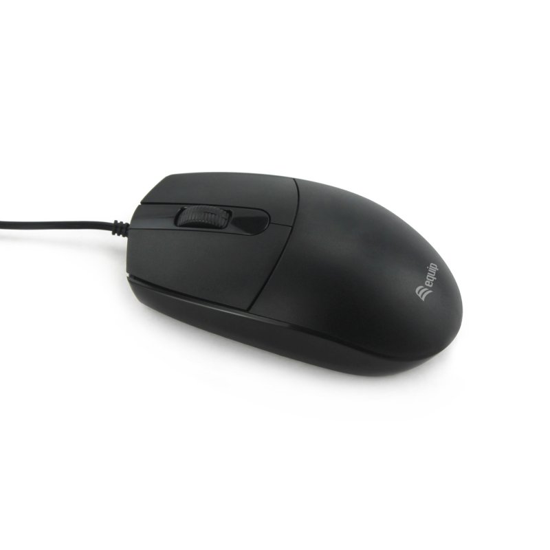Equip Optische Maus USB-A Silent Rechts-Linkshänder 1.5m sw