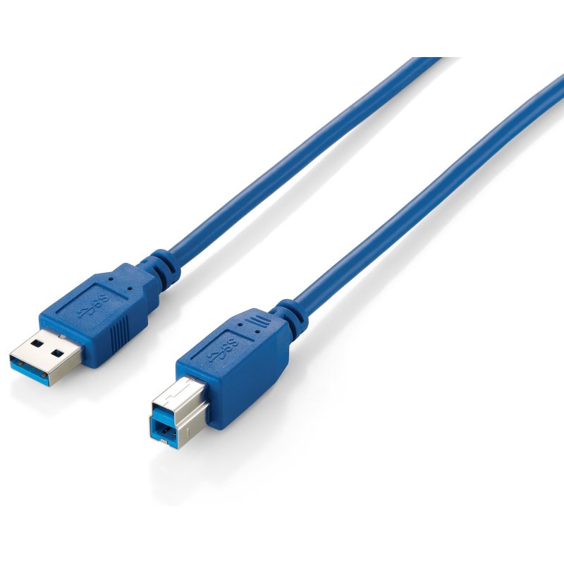 Equip USB 3.0 Type A to Type B Cable, 1.0m , Blue