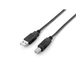 Equip 128864 Câble USB 2.0 Type A vers Type B, 2.0m, noir