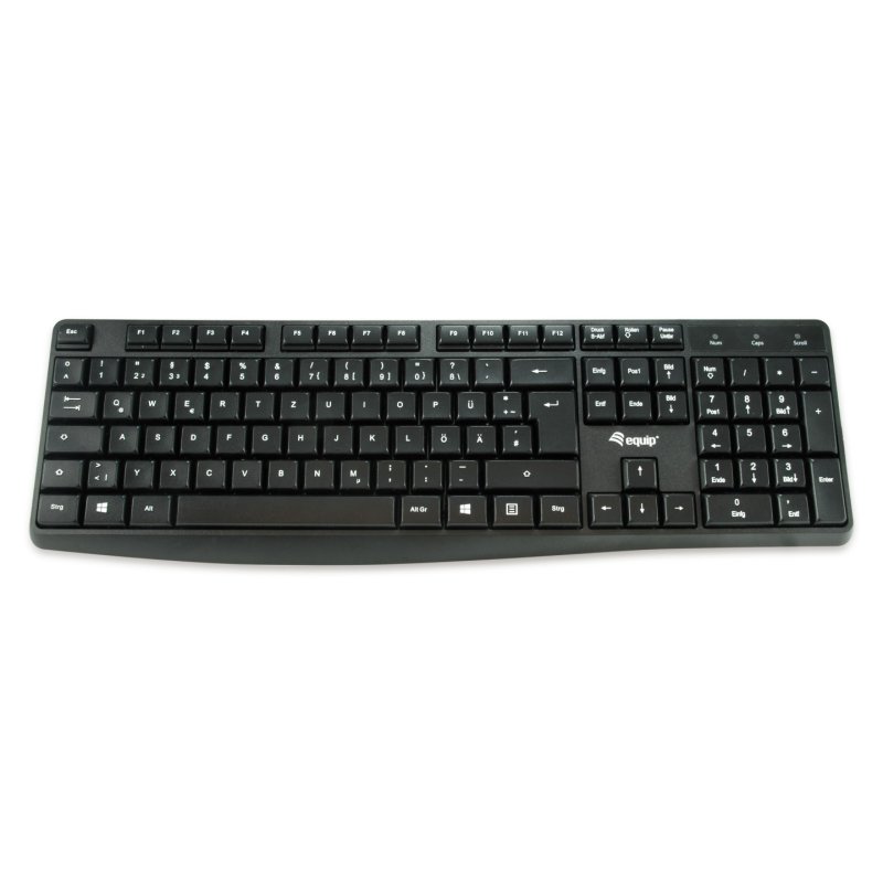 Equip 245212 clavier Bureau USB QWERTY Portuguais Noir