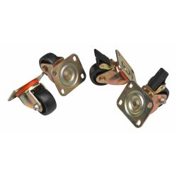 Equip EZW-2 4xRäder für Serverschränke 75mm gold