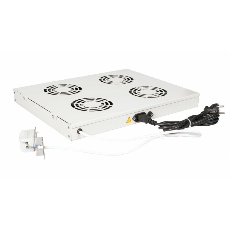 Equip Cooling Fans 19', 1U, 4FANS, RAL7035 Grey