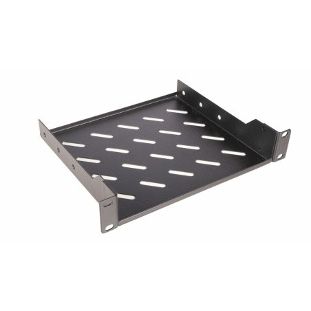 Equip Fixed Shelf 10', 1U, 200MM, Black
