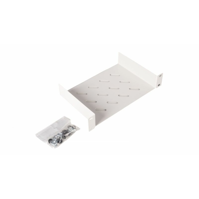 Equip Fixed Shelf 10', 1U, 150MM, Grey