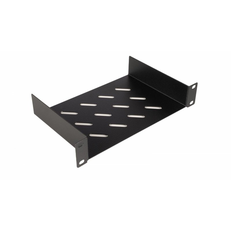 Equip Fixed Shelf 10', 1U, 150MM, Black