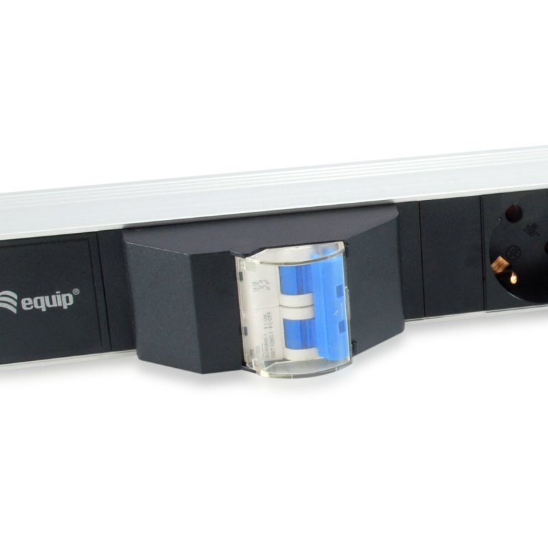 Equip 333312 unité de distribution d'énergie 6 sortie(s) CA 1U Noir