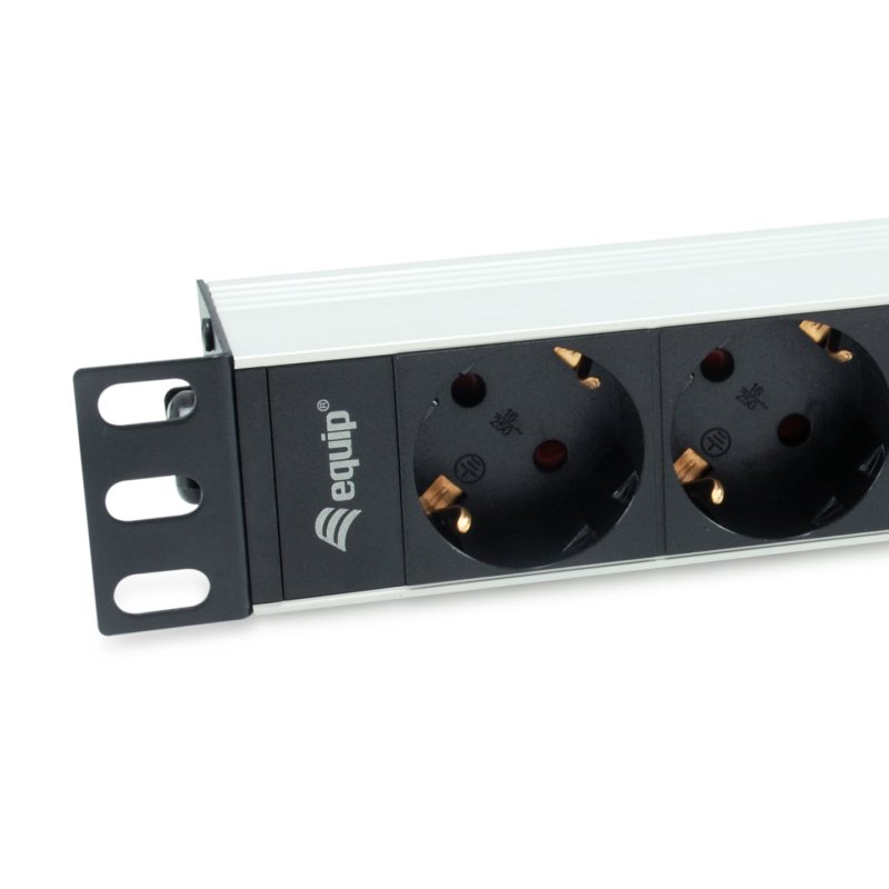 Equip 333311 power distribution unit (PDU) 4 AC outlet(s) 1U Black, Silver