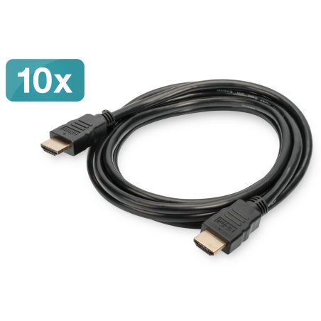 DIGITUS HDMI Kabel Ethernet 4K UHD St./St. 10 Stück 3m