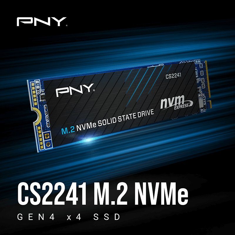 PNY M280CS2241-500-RB disque SSD 500 Go M.2 PCI Express 4.0 NVMe 3D NAND