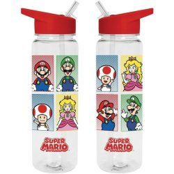 Nintendo - Bouteille en plastique (Super Mario Bros 4 couleurs)