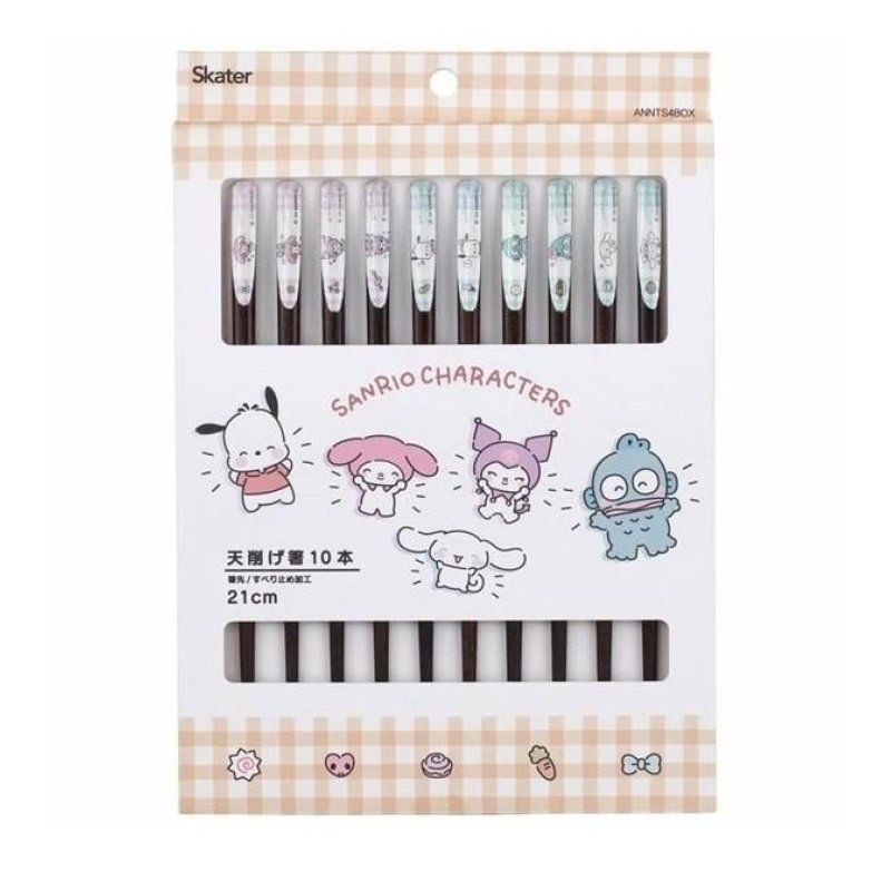 SANRIO - Set de 10 baguettes à collectionner 21cm