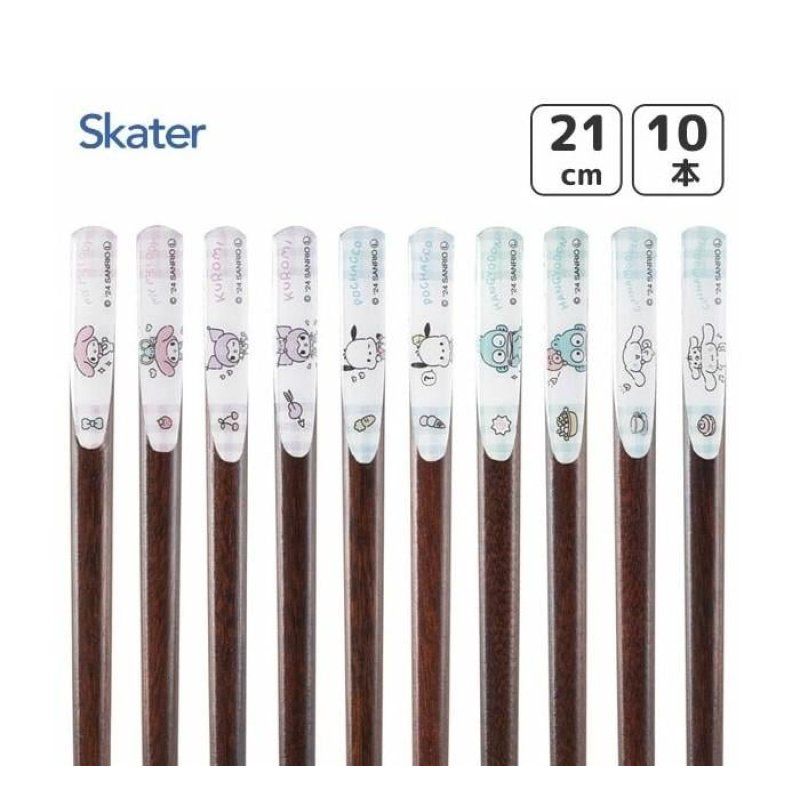 SANRIO - Set de 10 baguettes à collectionner 21cm