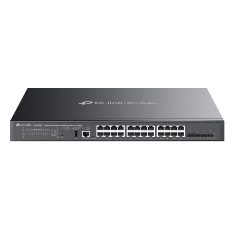 OMADA 24-PORT GIGABIT STACKABLE LITE L3 MANAGED POE SWITCH WIT