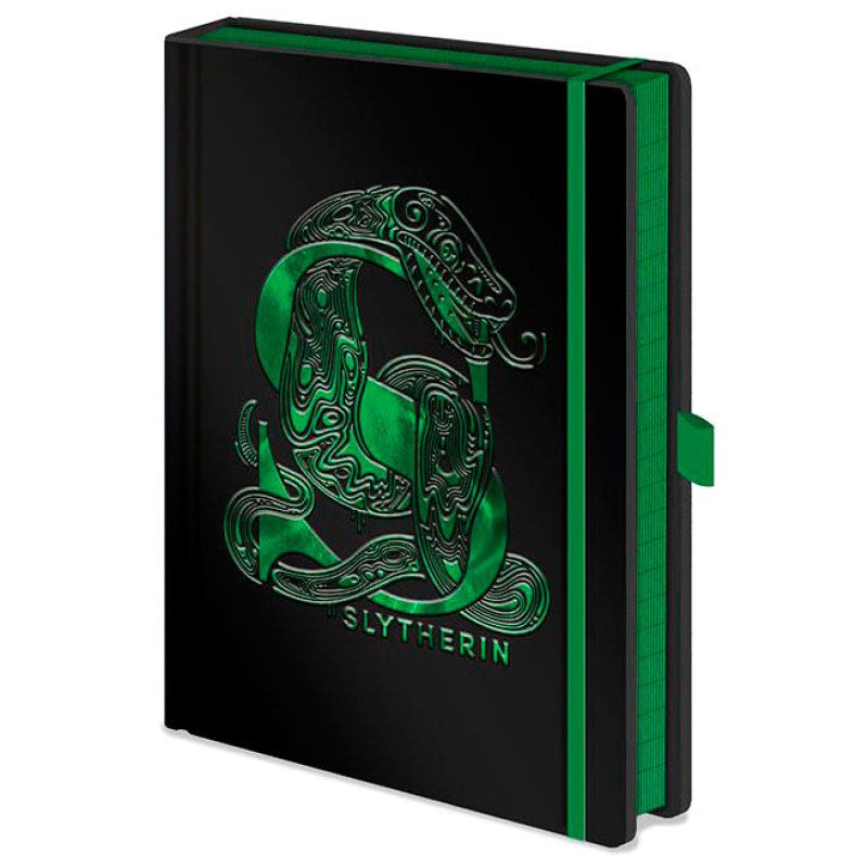 HARRY POTTER - Notebook A5 Premium - Slytherin Foil