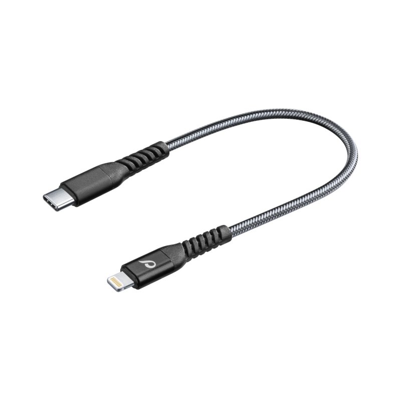 Cellularline Extreme USB Typ-C auf Lightning Kabel 15cm - mfi
