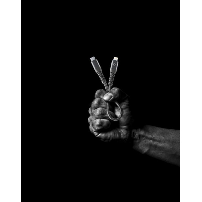 Cellularline Extreme USB Typ-C auf Lightning Kabel 15cm - mfi