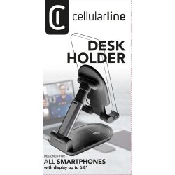 Cellularline Table Stand fr Handys und Tablets. schwarz