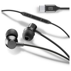 Cellularline USB-C In Ear Kopfhrer mit Mikrofon Schwarz